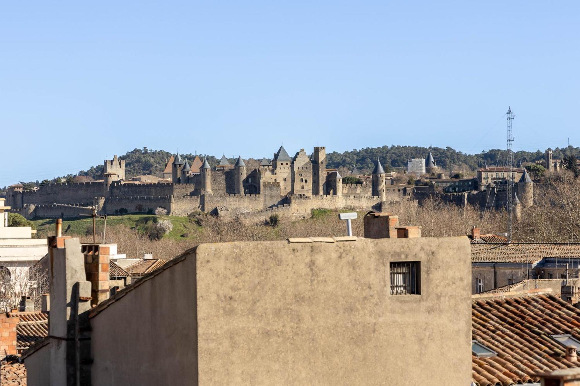 Bel Appartement Avec Cour Au Coeur De La Bastide Carcassonne Exterior foto